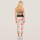 Ananas-Zaubermuster Capri Leggings (Rückseite)