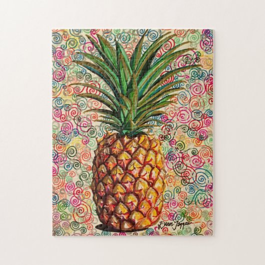 Ananas Zeichnend Jigsaw Puzzle (Vertikal)