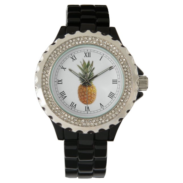 Ananas Zeit! Armbanduhr (Vorderseite)