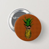 Ananas-Zeitungspapier Button (Vorne & Hinten)