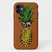 Ananas-Zeitungspapier Case-Mate iPhone Hülle (Rückseite)