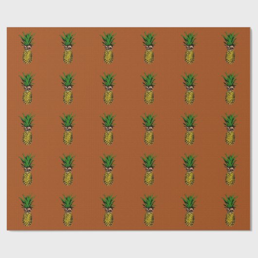 Ananas-Zeitungspapier Geschenkpapier (Flach)