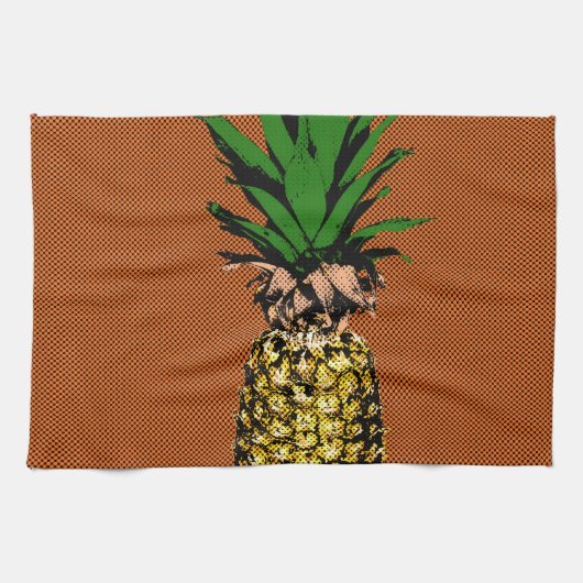 Ananas-Zeitungspapier Geschirrtuch (Horizontal)