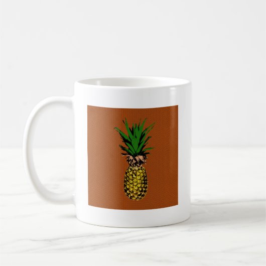Ananas-Zeitungspapier Kaffeetasse (Links)