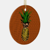 Ananas-Zeitungspapier Keramik Ornament (Rechts)