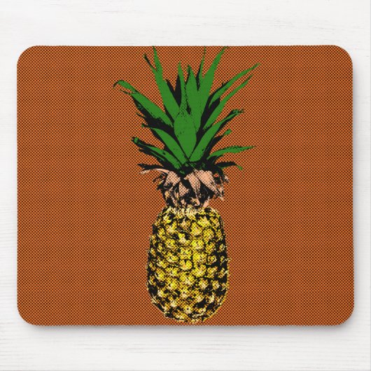 Ananas-Zeitungspapier Mousepad (Vorne)