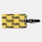 Ananas-Zickzacke Gepäckanhänger (Vorderseite horizontal)
