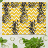 Ananas-Zickzacke Geschirrtuch (Gefaltet)