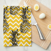 Ananas-Zickzacke Geschirrtuch (Viertel Falte)