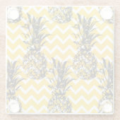Ananas-Zickzacke Glasuntersetzer (Rückseite)