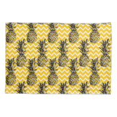 Ananas-Zickzacke Kissenbezug (Rückseite-Links)