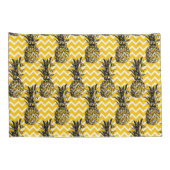 Ananas-Zickzacke Kissenbezug (Rückseite-Rechts)