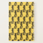 Ananas Zigzags | Monogramm Planer (Rückseite)