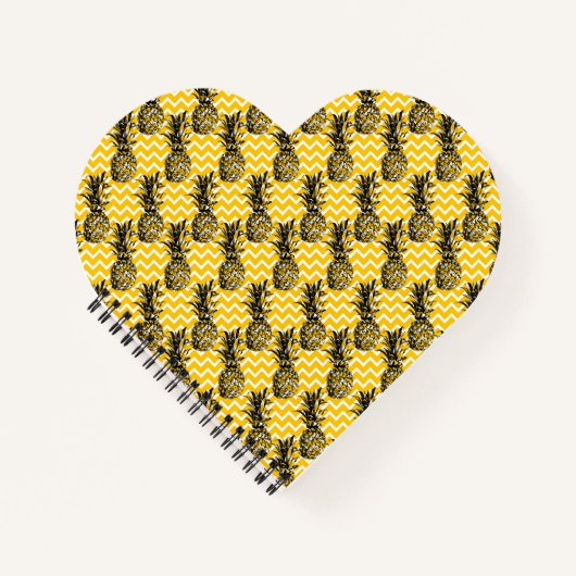 Ananas Zigzags Notizbuch (Vorderseite)