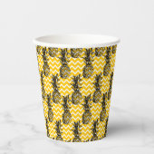 Ananas Zigzags Pappbecher (Vorderseite)