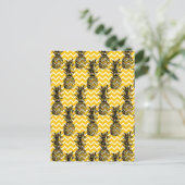 Ananas Zigzags Postkarte (Stehend Vorderseite)