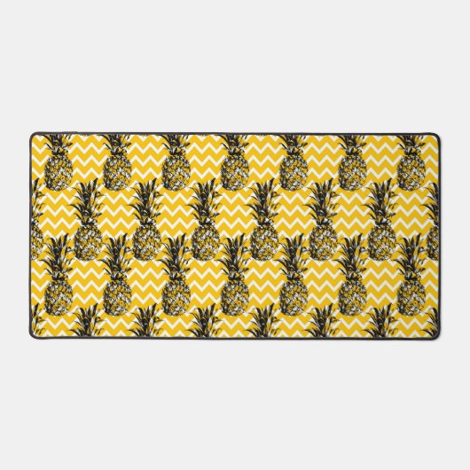 Ananas Zigzags Schreibtischunterlage (Vorderseite)