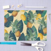 Ananas Zitronen gelb Seidenpapier (Handwerk)