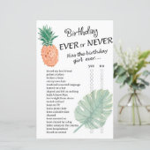 Ananas zum Geburtstag oder nie (Stehend Vorderseite)