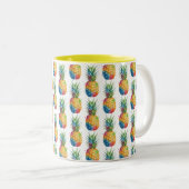Ananas Zweifarbige Tasse (VorderseiteRechts)
