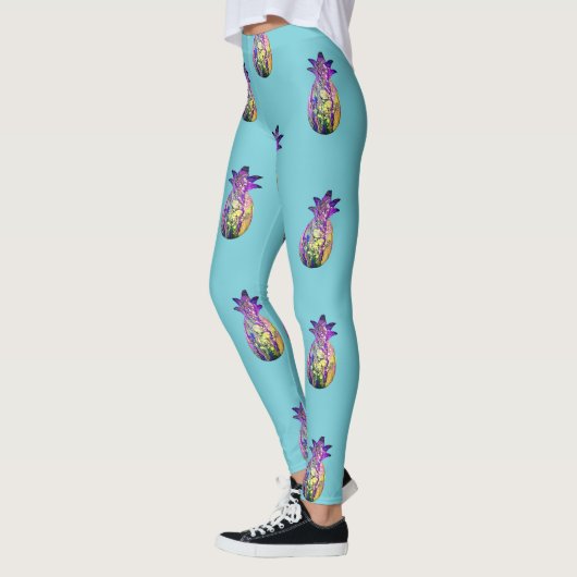 Ananaseilblau Leggings (Links)