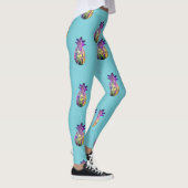 Ananaseilblau Leggings (Rechts)