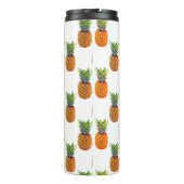 Ananasfrüchte auf Weiß Thermosbecher (Rückseite)