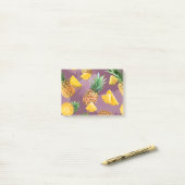 Ananasmuster 3 post-it klebezettel (Auf Schreibtisch)