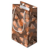 Ananasmuster 4 kleine geschenktüte (Rückseite Schrägansicht)