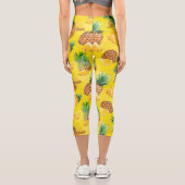 Ananasmuster 7 capri leggings (Rückseite)