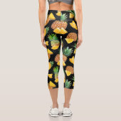 Ananasmuster 8 capri leggings (Rückseite)