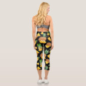 Ananasmuster 8 capri leggings (Rückseite)