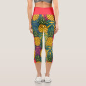 Ananasmuster  capri leggings (Rückseite)