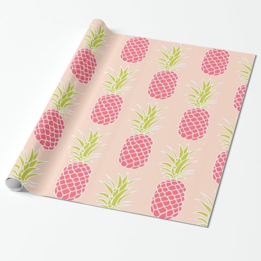 Ananasmuster Geschenkpapier (Ungerollt)