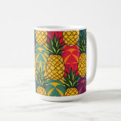 Ananasmuster kaffeetasse (VorderseiteRechts)