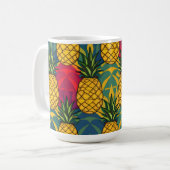 Ananasmuster kaffeetasse (Vorderseite Links)