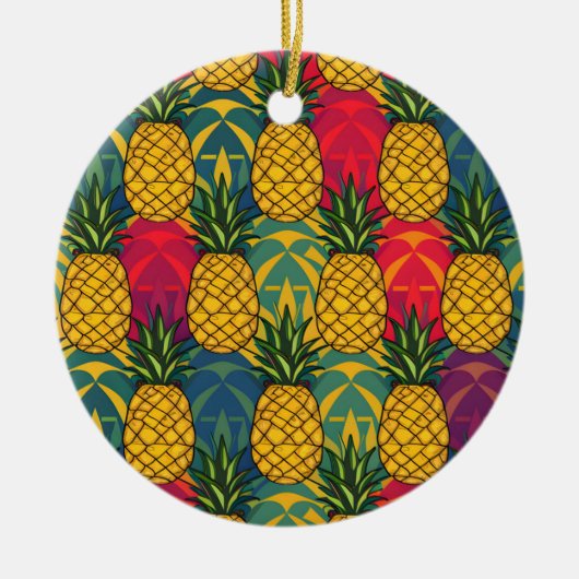 Ananasmuster  keramik ornament (Vorne)