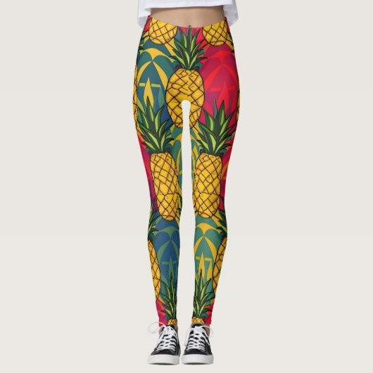 Ananasmuster  leggings (Vorderseite)