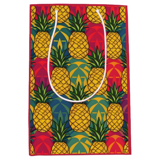 Ananasmuster mittlere geschenktüte (Vorderseite)
