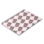 Ananasmuster Y2K Retro Funky Notizblock (Linke Seite)