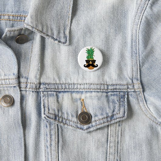 Ananasschnurrbart Button (Beispiel)