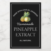 Ananassextraktionssiegel Weinetikett (Einzelnes Label)