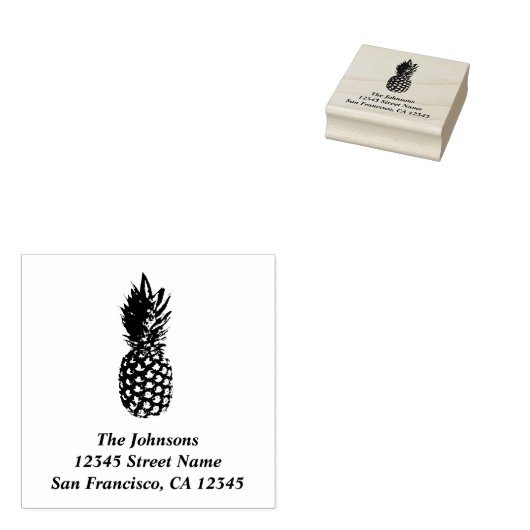 Ananassprint Briefmarke für benutzerdefinierte Kau Gummistempel (Stempel)