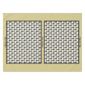 Ananasstablette - Fakultative Personalisierung Tischdecke (Vorderseite (Horizontal))