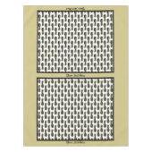 Ananasstablette - Fakultative Personalisierung Tischdecke (Vorderseite)