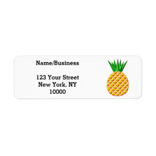 Ananaszeichnung in Gelb und Grün