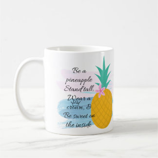 Ananaszitat-Aquarell Kaffeetasse