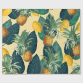 Ananaszitronengelb Geschenkpapier (Flach)