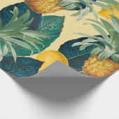 Ananaszitronengelb Geschenkpapier (Ecke)