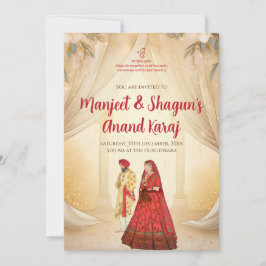 Anand Karaj Einladungen & Sikh Hochzeit lädt ein